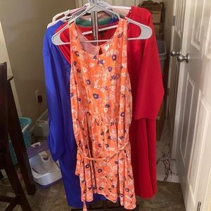 Neon Pink Floral Dress